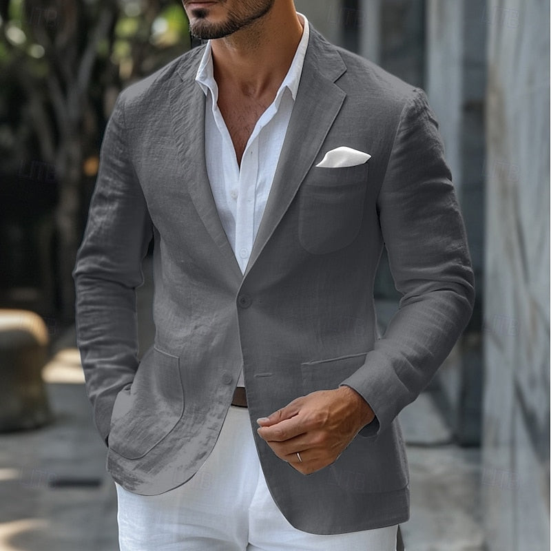 Archie | Stylish Linen Blazer for Summer Events - Image 4
