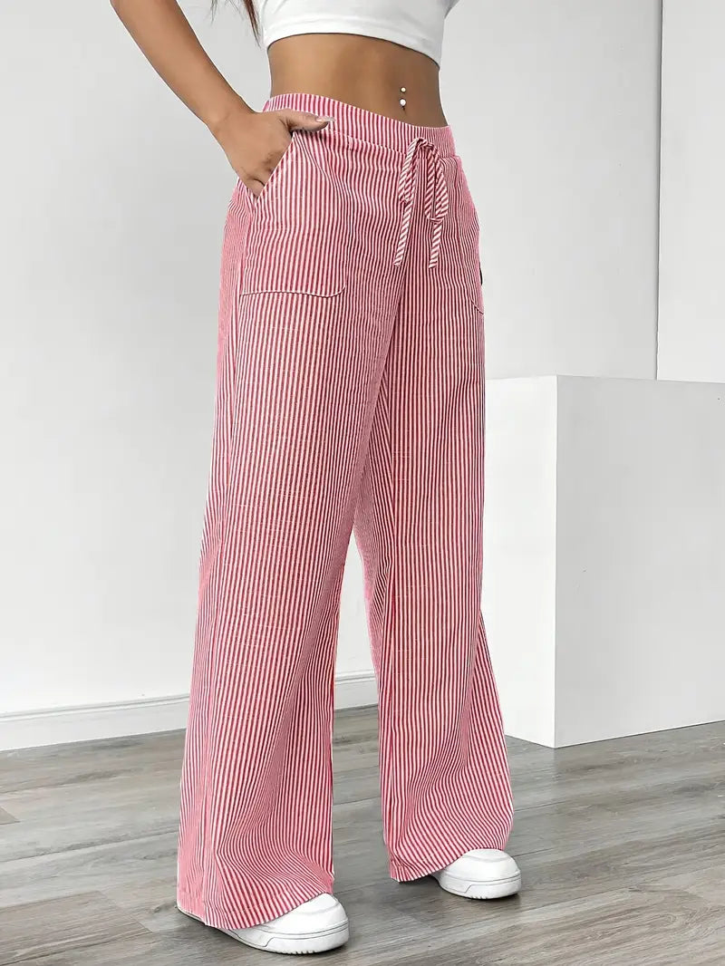 Linda | Elegant Striped Pants with Pockets in Trendy Colors - Image 13
