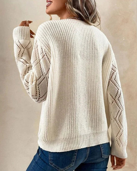 Cassandra | Elegant Comfortable V-Neck Sweater - Image 3