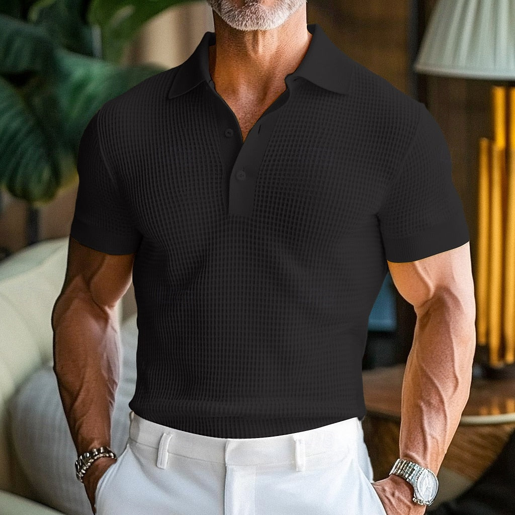 Derrick | Premium Knit Polo Shirt with Vintage Appeal - Image 5
