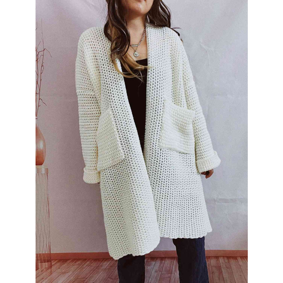 Nora | Women's Oversized Knit Open Front Long Cardigan - Image 16