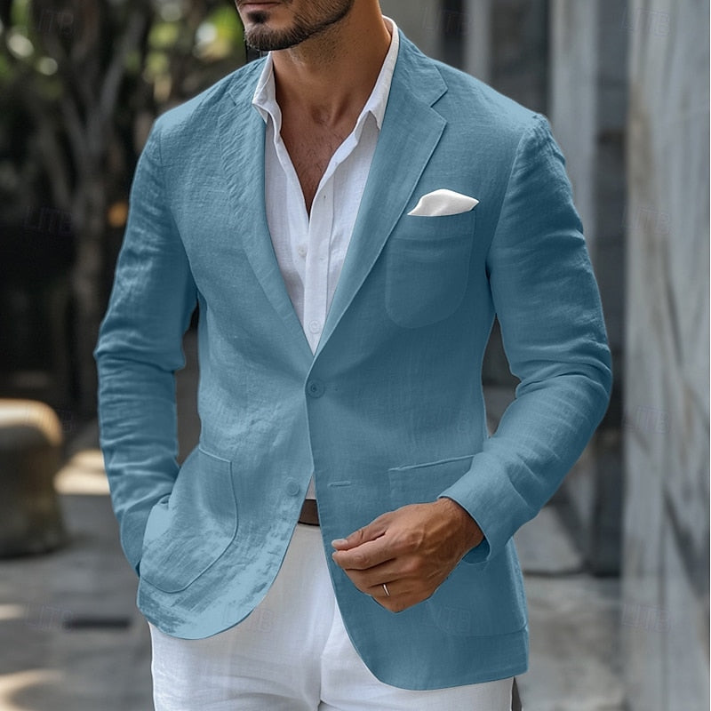 Archie | Stylish Linen Blazer for Summer Events - Image 3