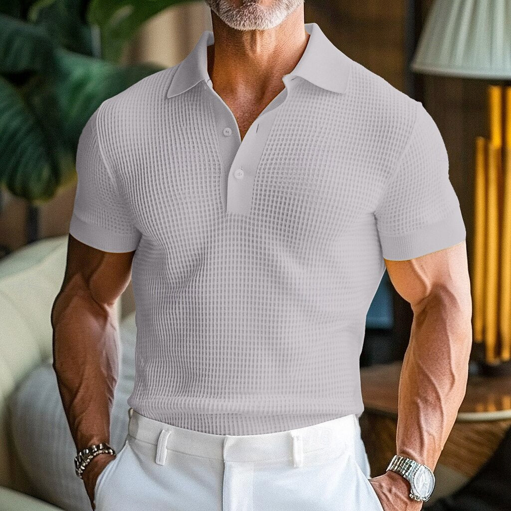 Derrick | Premium Knit Polo Shirt with Vintage Appeal - Image 4