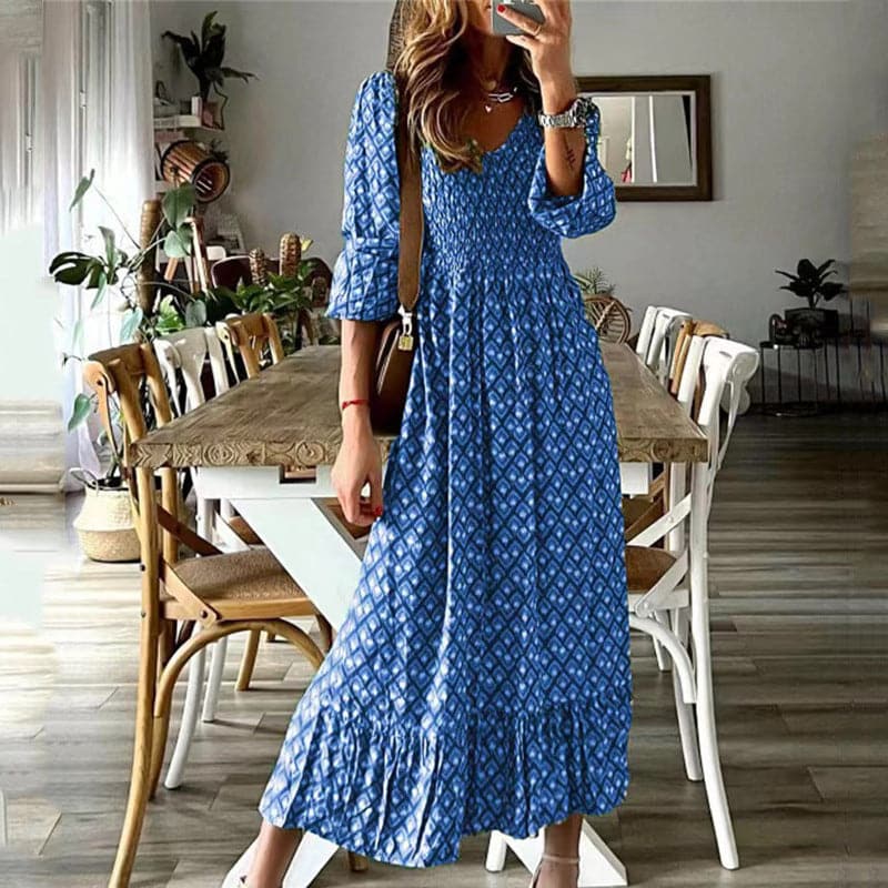 Alma hansen | A-line Maxi Dress - Bohemian Style - Image 2