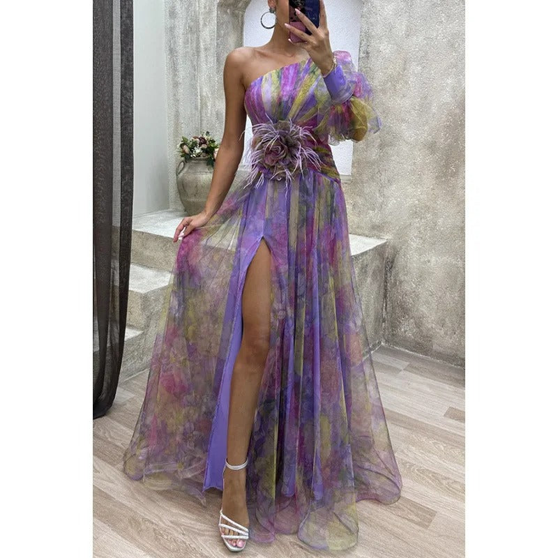 Norma | Elegant ORNELLA Maxi Dress in Sheer Floral Design - Image 3