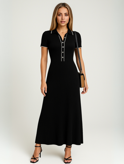 Eileen | Elegant Mini Dress with Asymmetrical Design - Image 1