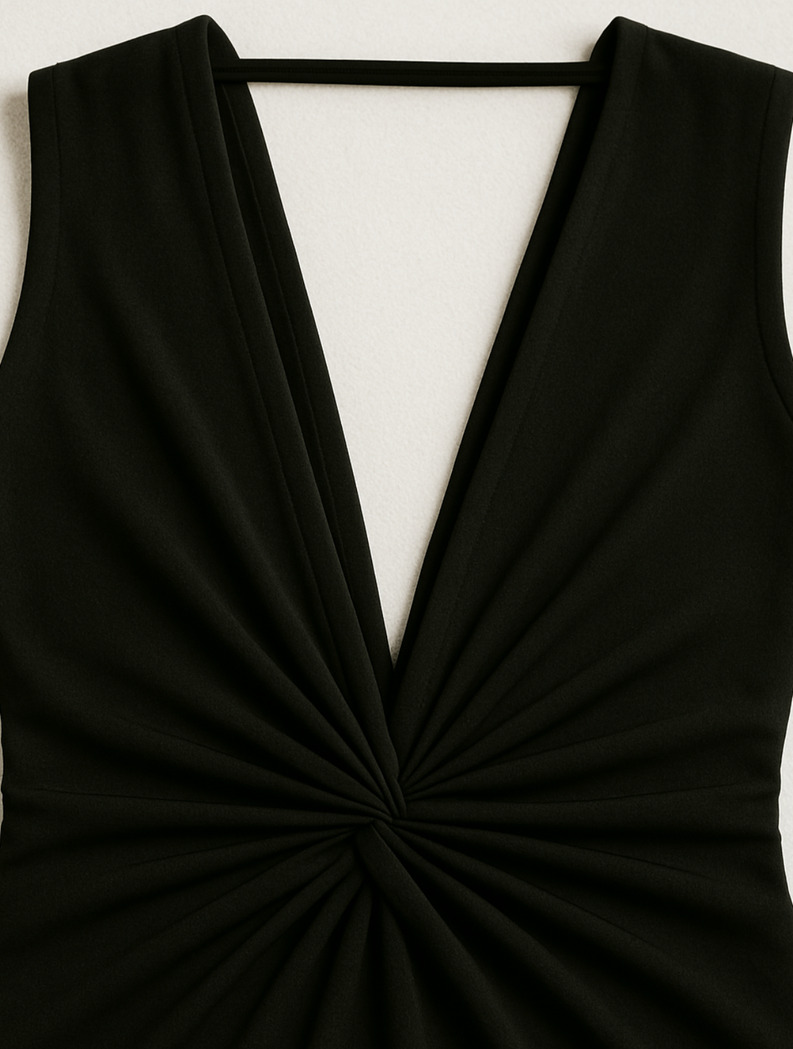 Michelle | Elegant Milan Plunge Ruched Dress - Image 3