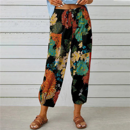 Carmen | Floral Summer Trousers for Effortless Style - Image 1