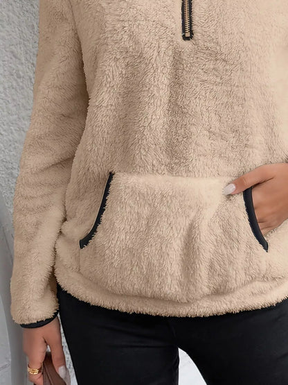 Helen | Women's Half-Zip Fleece Pullover Sweater - Image 8