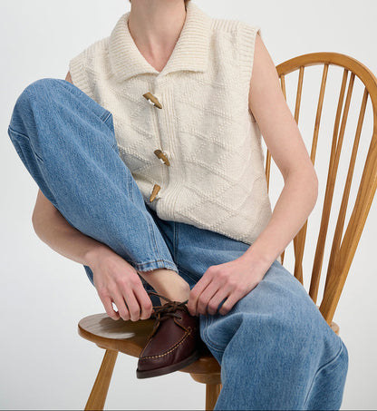 Susan | Women's Button Front Knitted Vest