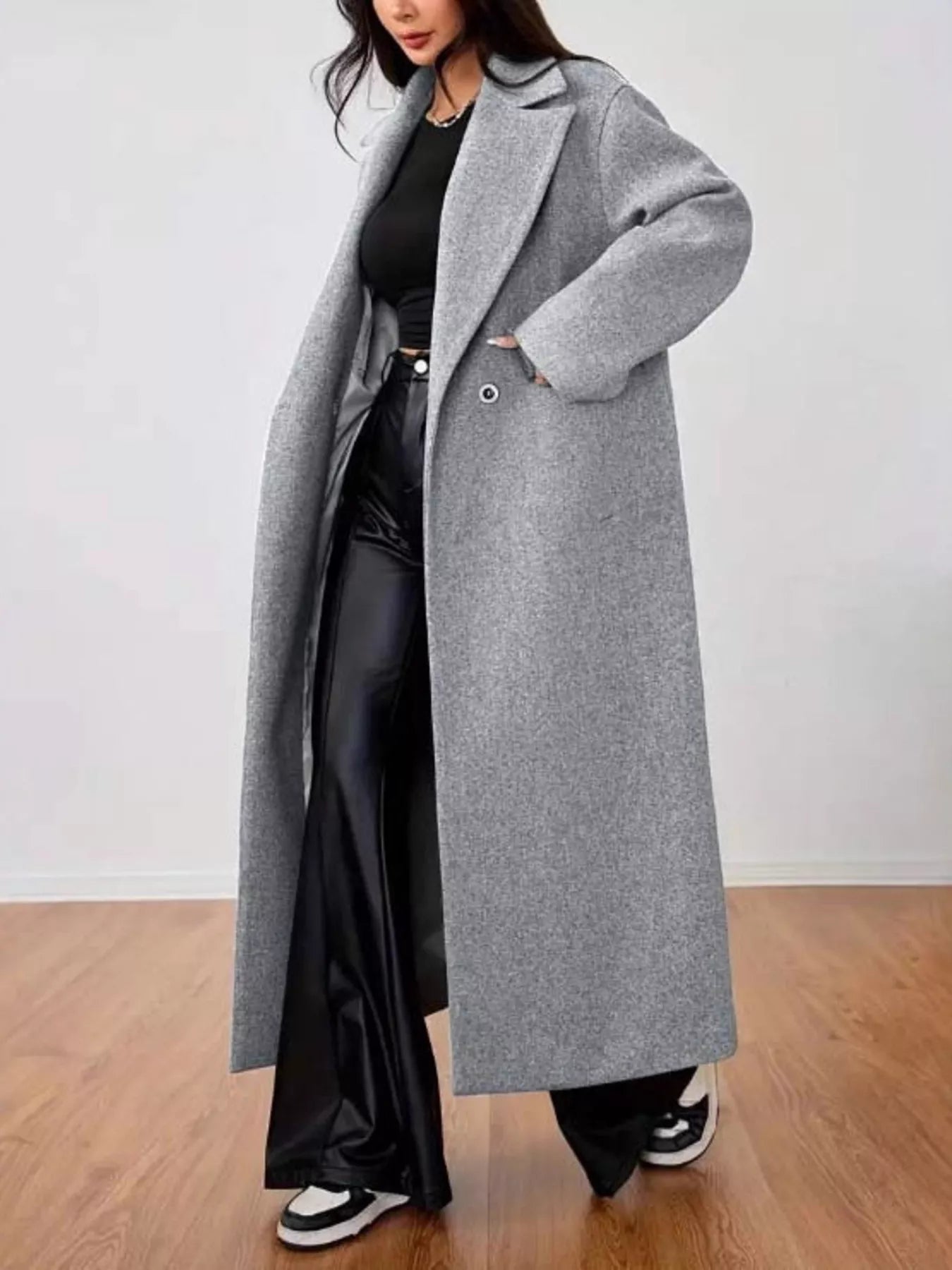 Brenda | Women's Oversized Long Coat - Image 3