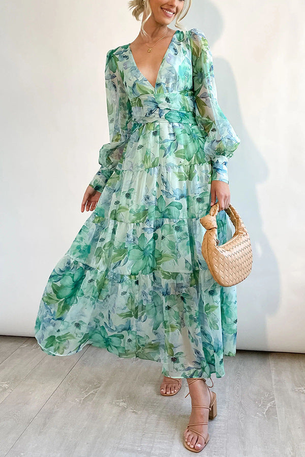 Sandra | Romantic Floral Wrap Dress for Women - Image 1