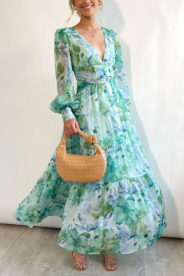Sandra | Romantic Floral Wrap Dress for Women - Image 2