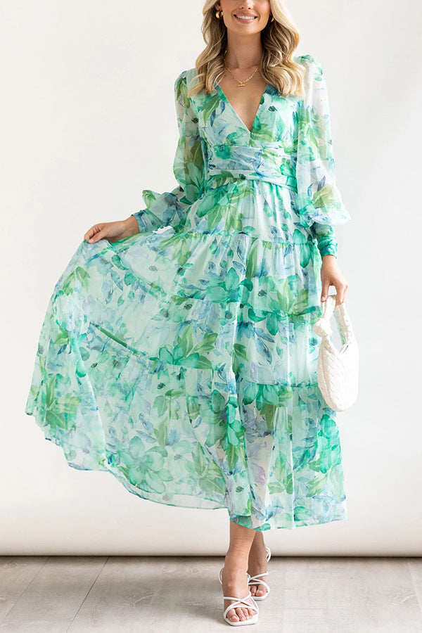 Sandra | Romantic Floral Wrap Dress for Women - Image 3