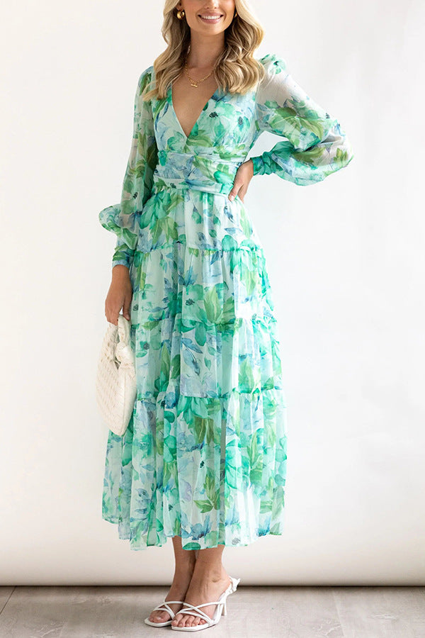 Sandra | Romantic Floral Wrap Dress for Women - Image 5