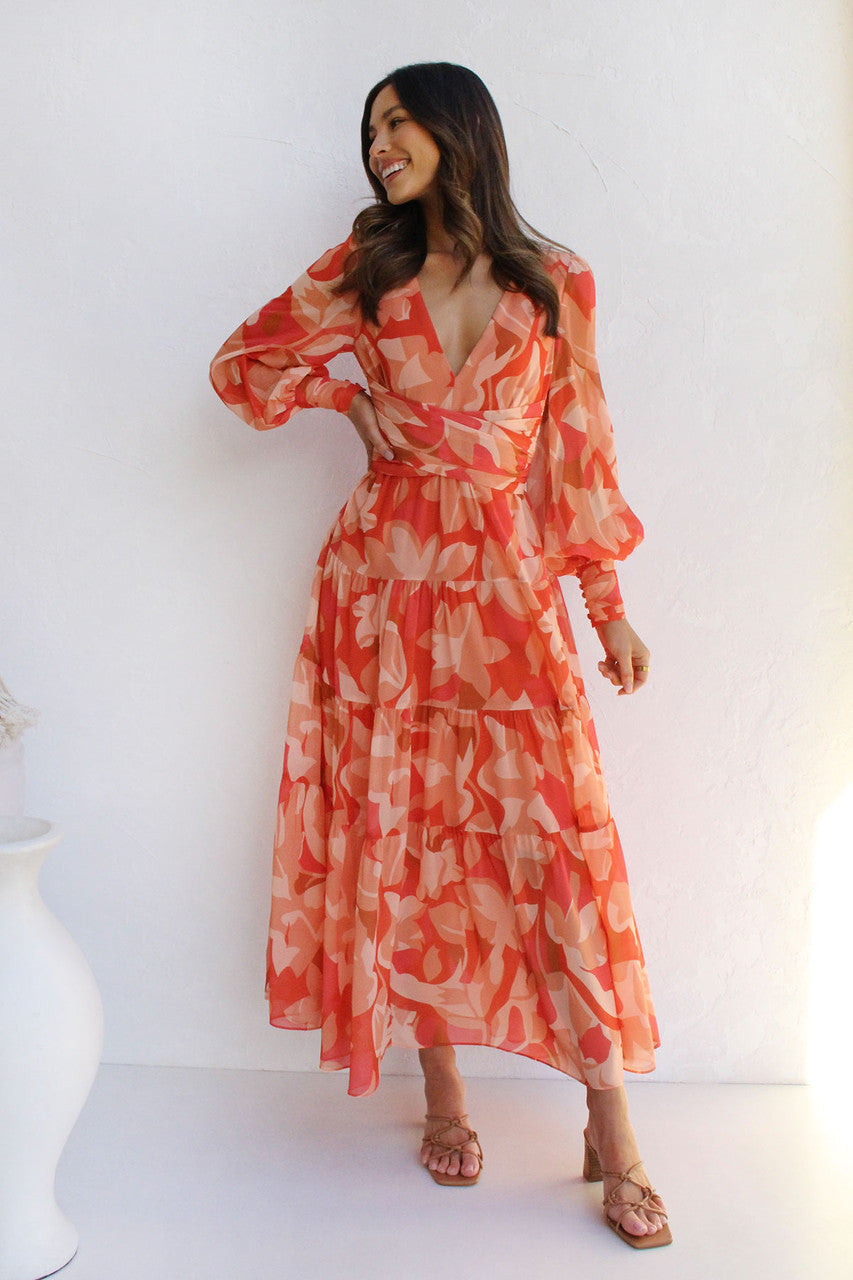 Sandra | Romantic Floral Wrap Dress for Women - Image 10
