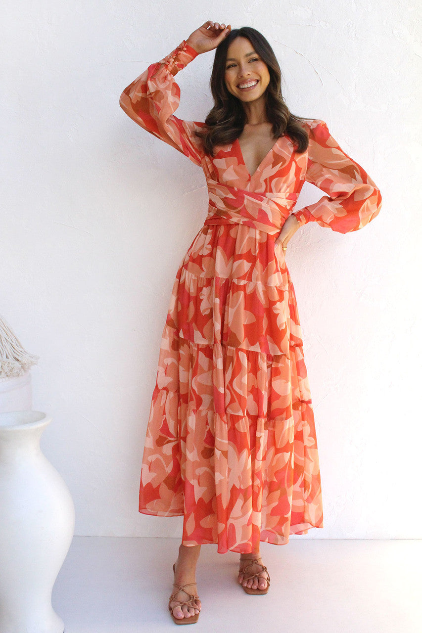 Sandra | Romantic Floral Wrap Dress for Women - Image 6