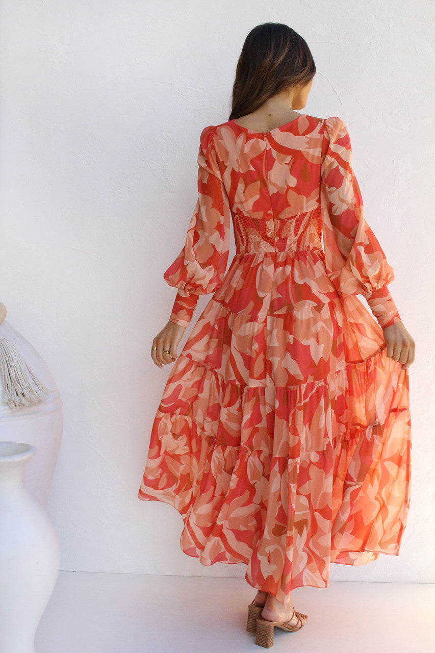 Sandra | Romantic Floral Wrap Dress for Women - Image 8