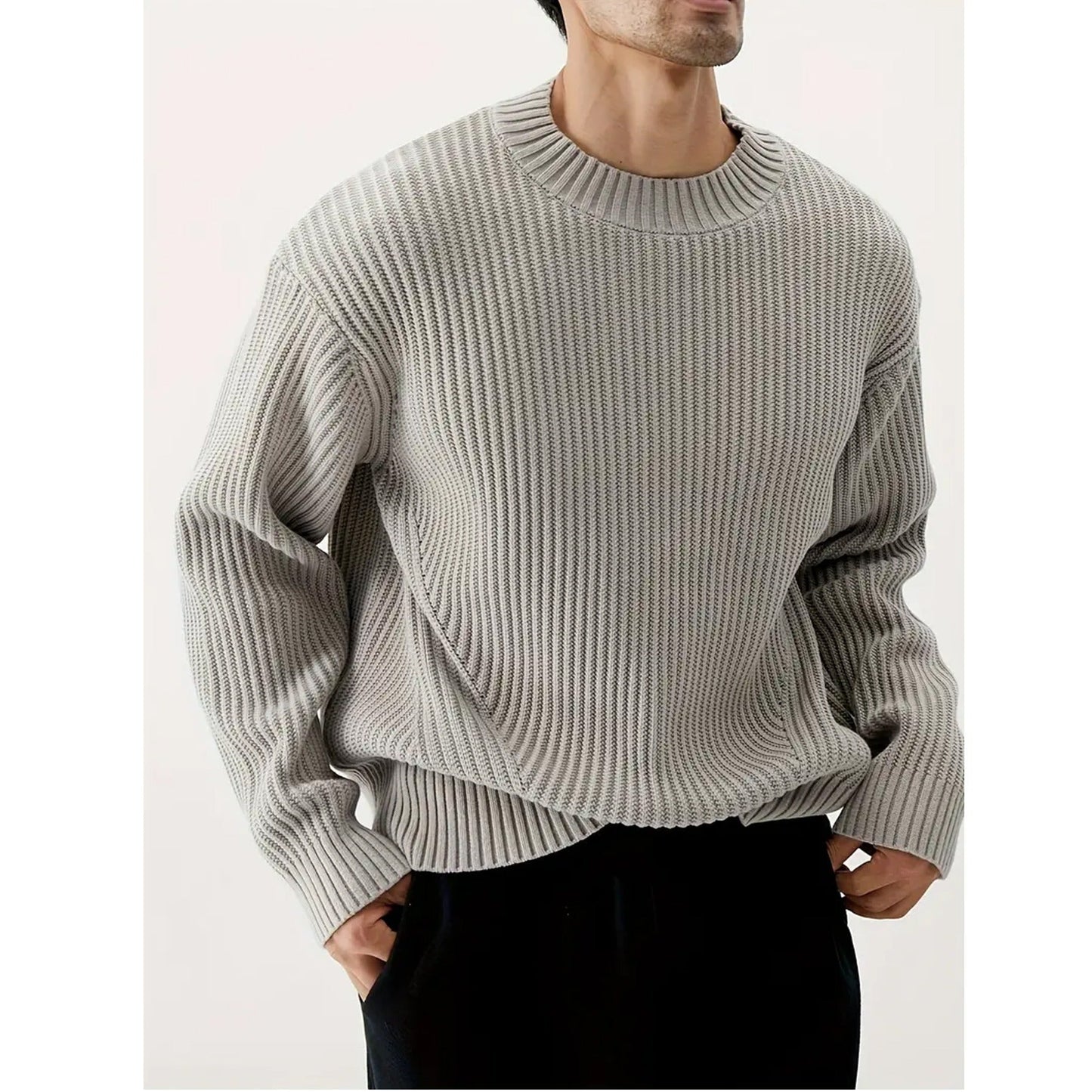 Reggie | Men's Relaxed Fit Crewneck Sweater - Image 2