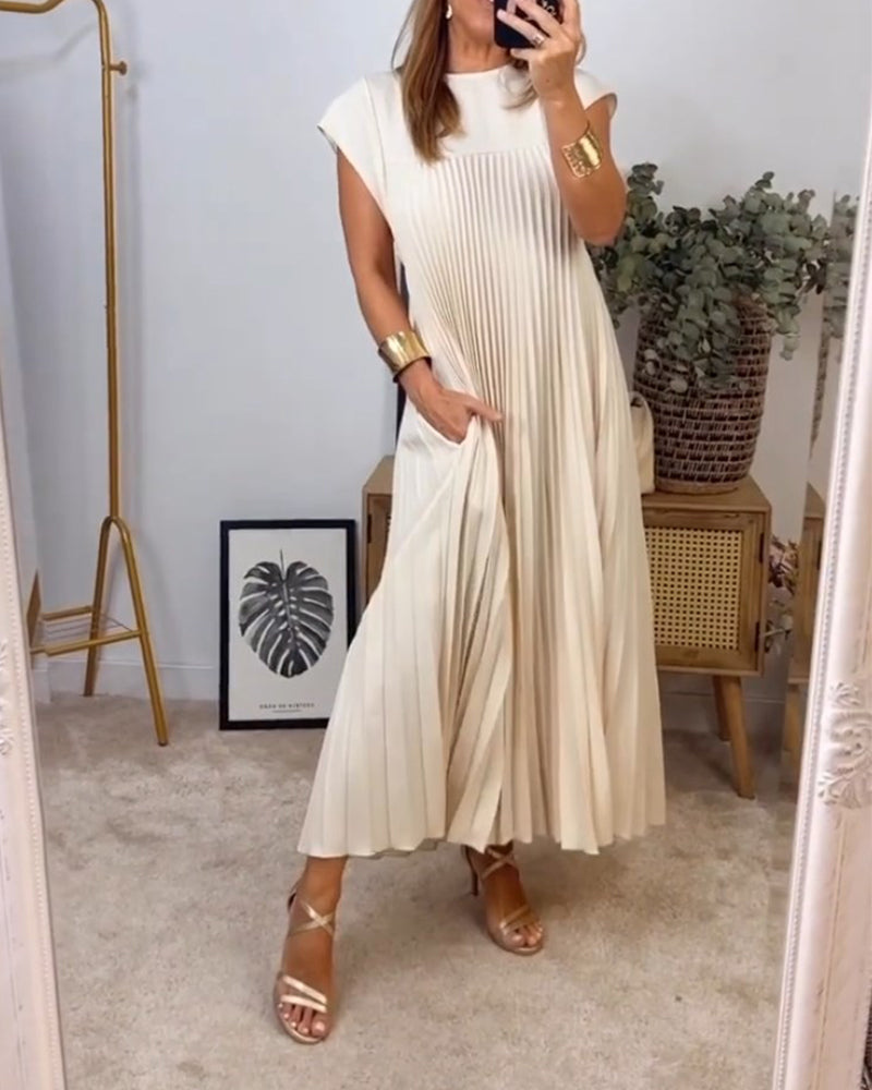 Martha | Elegant Pleated Maxi Dress - Image 10