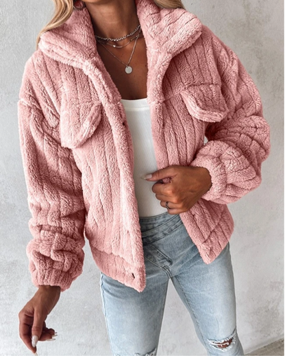 Ivy | Women's Button-Down Fleece Jacket - Image 2