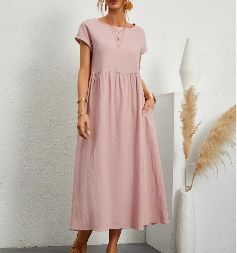 Sylvia | Elegant Relaxed Fit Midi Dress - Image 8