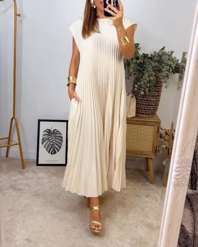 Martha | Elegant Pleated Maxi Dress - Image 13