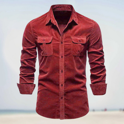 Levi | Corduroy Button-Up Shirt for Men - Image 1