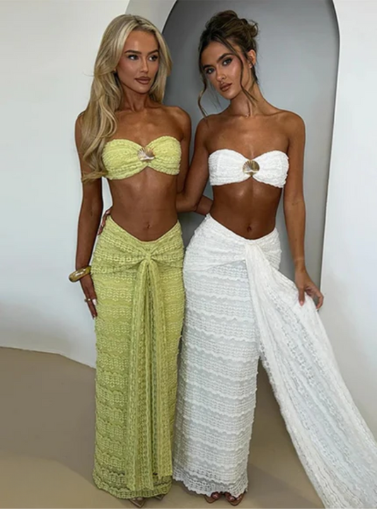 Georgia | Elevated Shell Bandeau Set for Coastal Elegance - Image 1