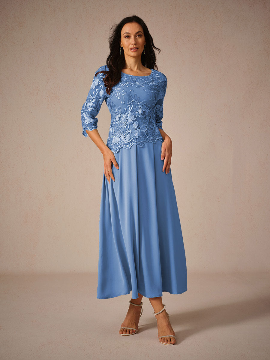 Naomi | Elegant Quarter Sleeve Maxi Dress for Formal Events - Image 8