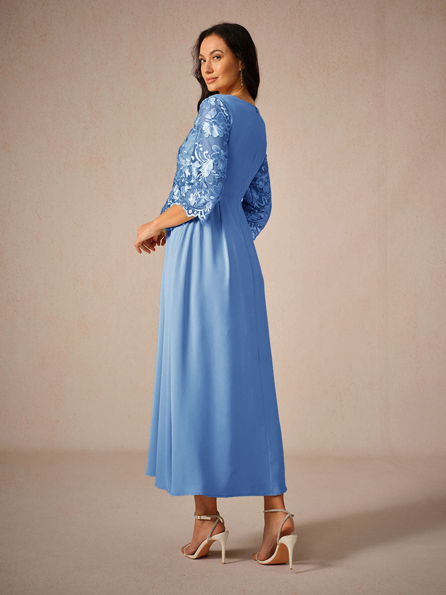 Naomi | Elegant Quarter Sleeve Maxi Dress for Formal Events - Image 10