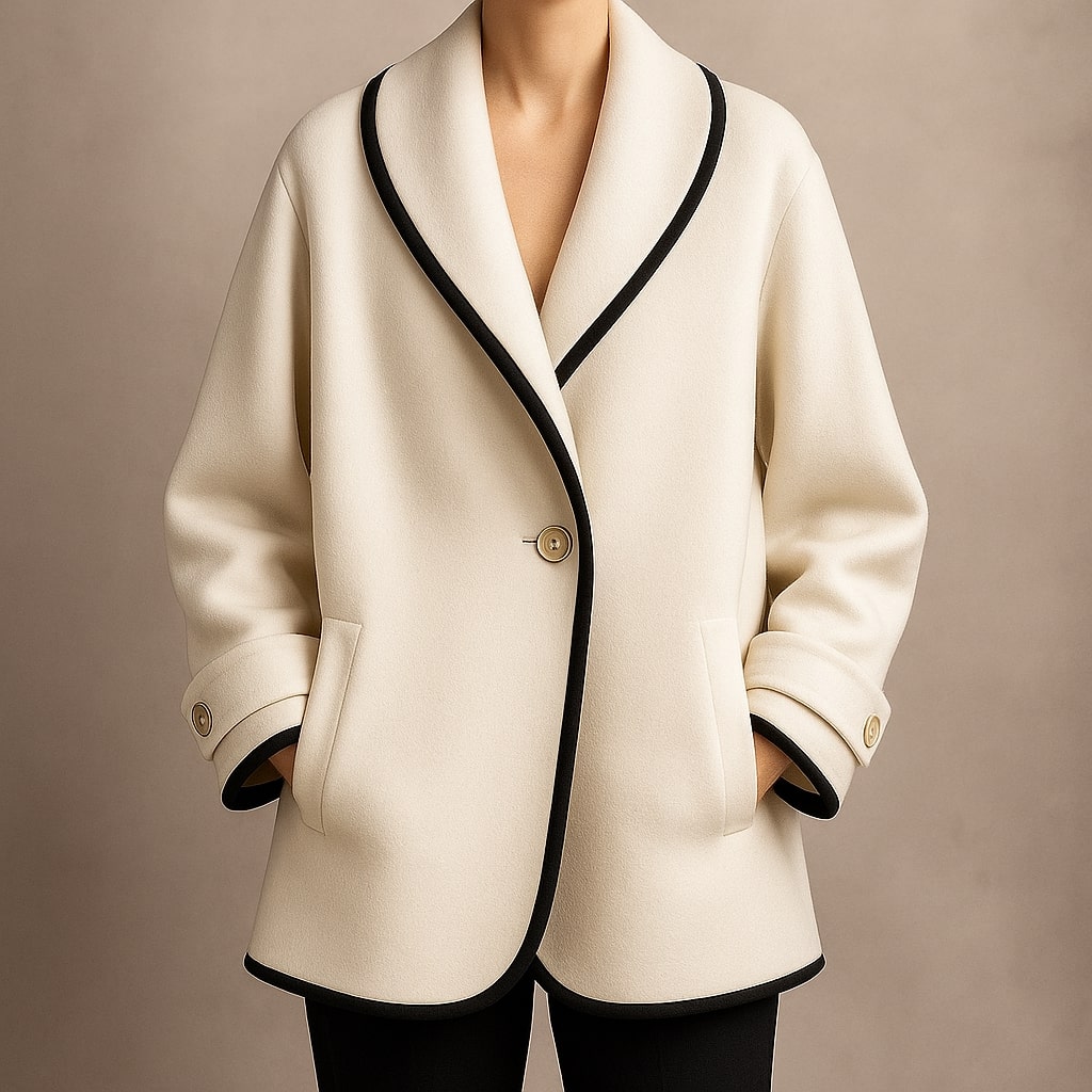 Serena | Women's Single-Breasted Trim Coat - Image 7