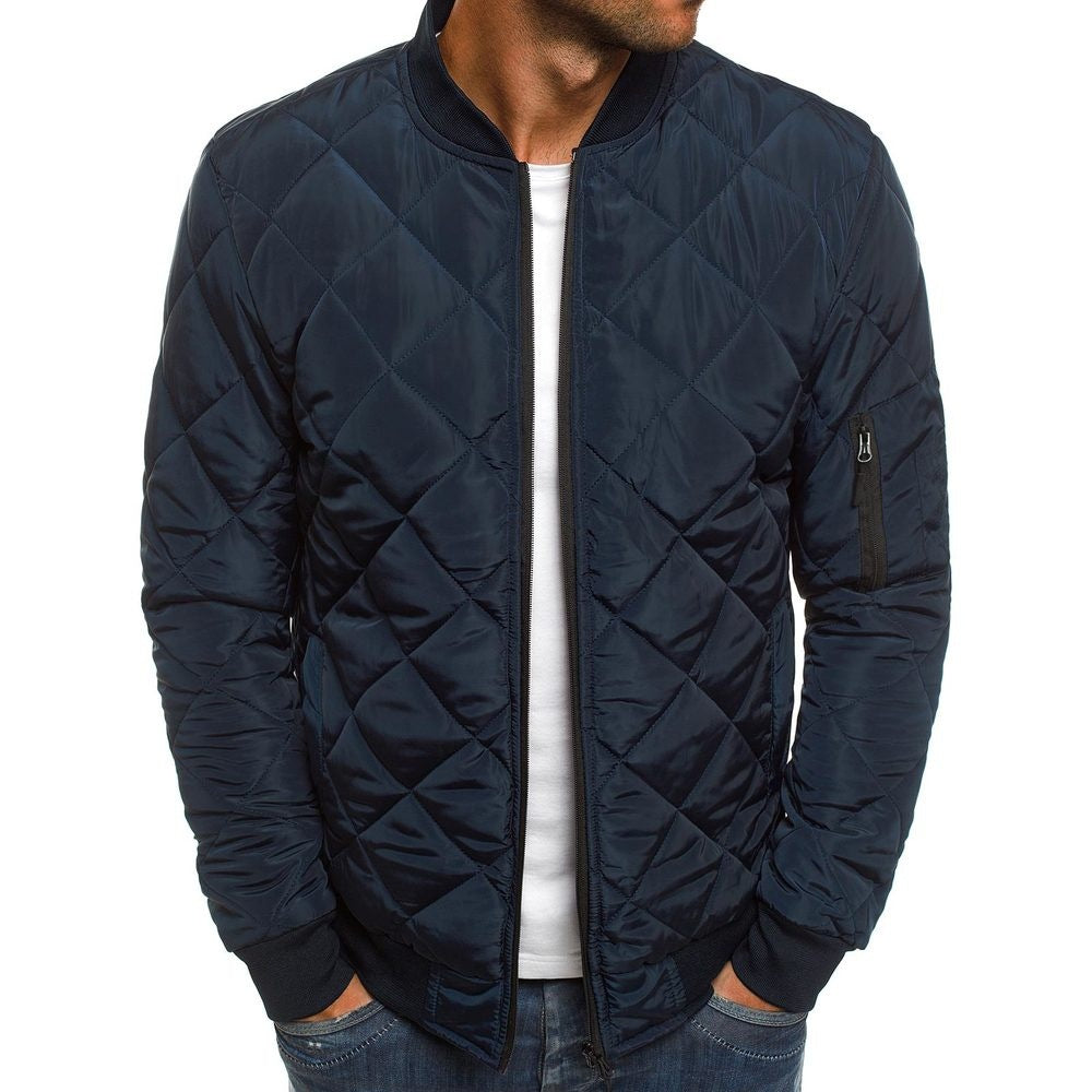 Gerald | Men's Diamond Quilted Jacket - Image 2
