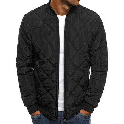 Gerald | Men's Diamond Quilted Jacket - Image 1
