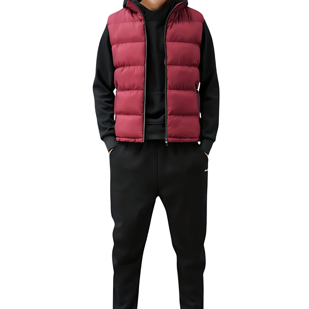 Walter | Men's Quilted Zip-Up Puffer Vest - Image 1