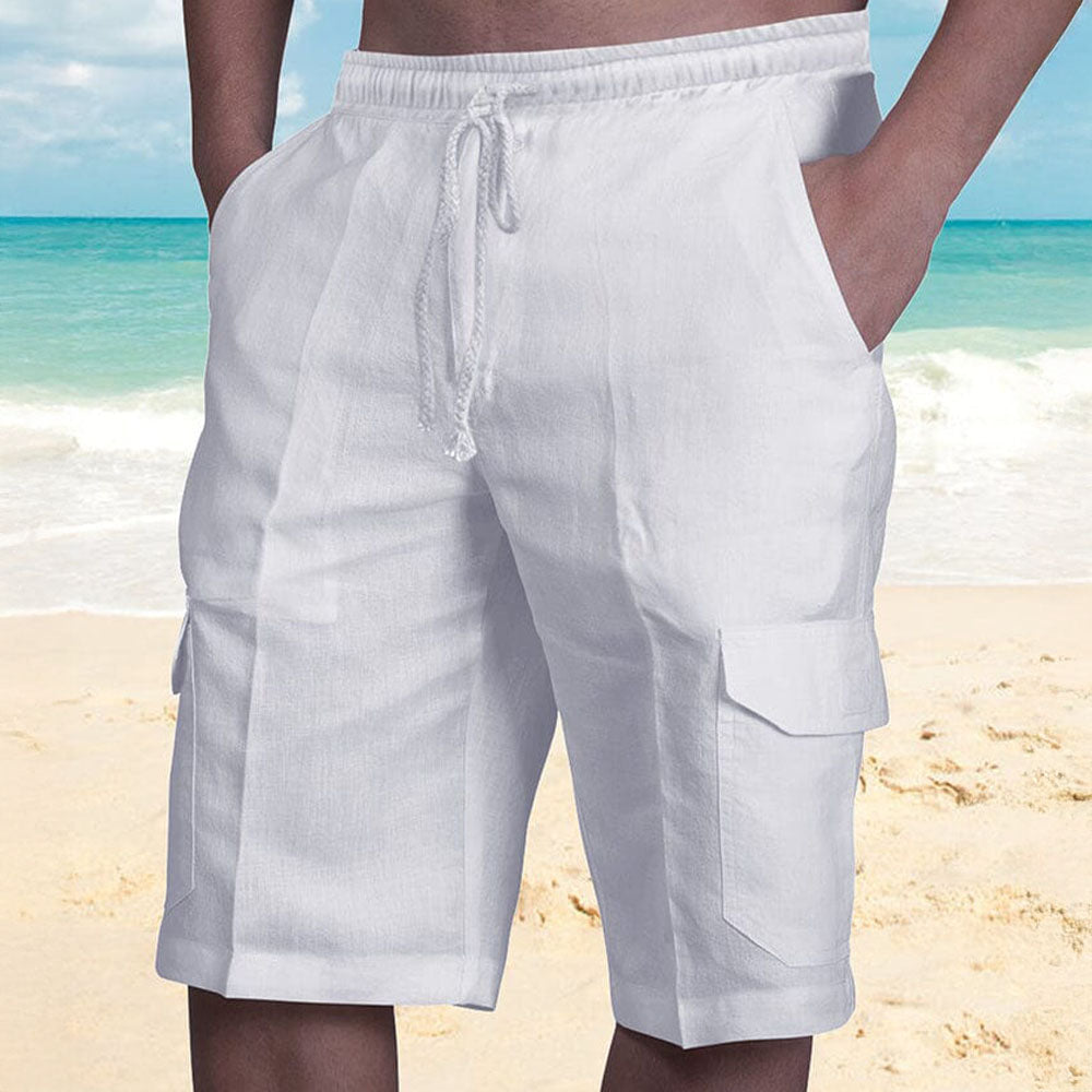 Clarence | Stylish Linen Cargo Shorts for Summer - Image 1