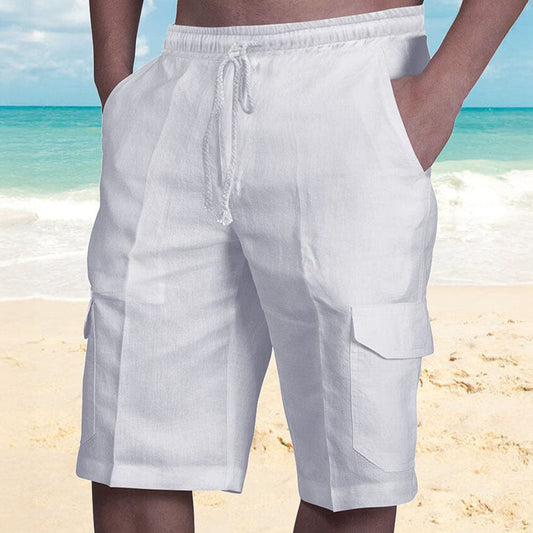 Clarence | Stylish Linen Cargo Shorts for Summer - Image 1