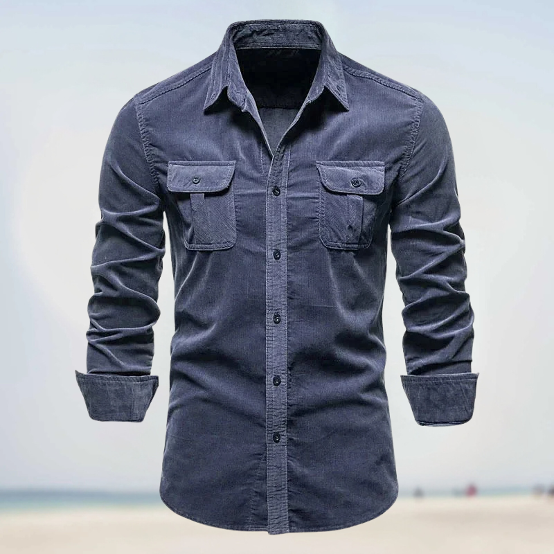 Levi | Corduroy Button-Up Shirt for Men - Image 6