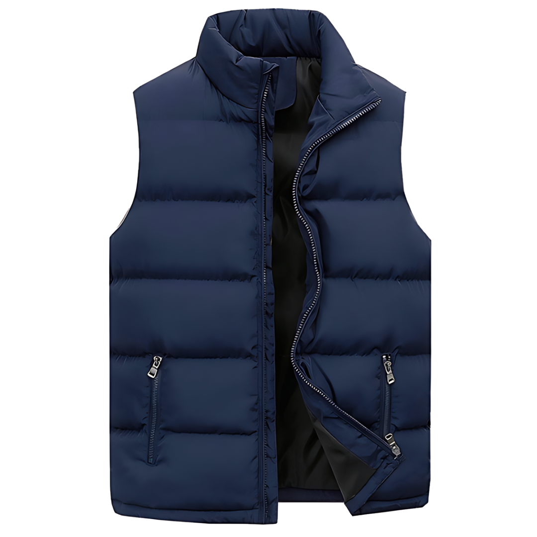Walter | Men's Quilted Zip-Up Puffer Vest - Image 4
