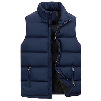 Walter | Men's Quilted Zip-Up Puffer Vest - Image 4