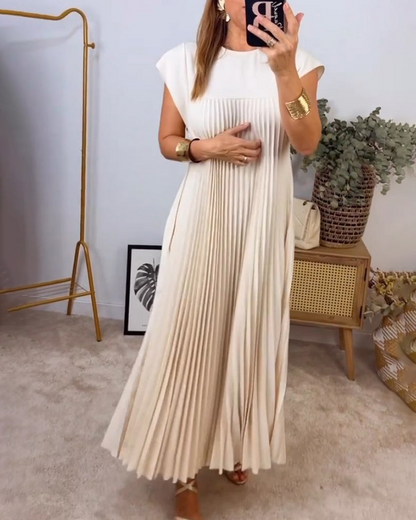 Martha | Elegant Pleated Maxi Dress - Image 2