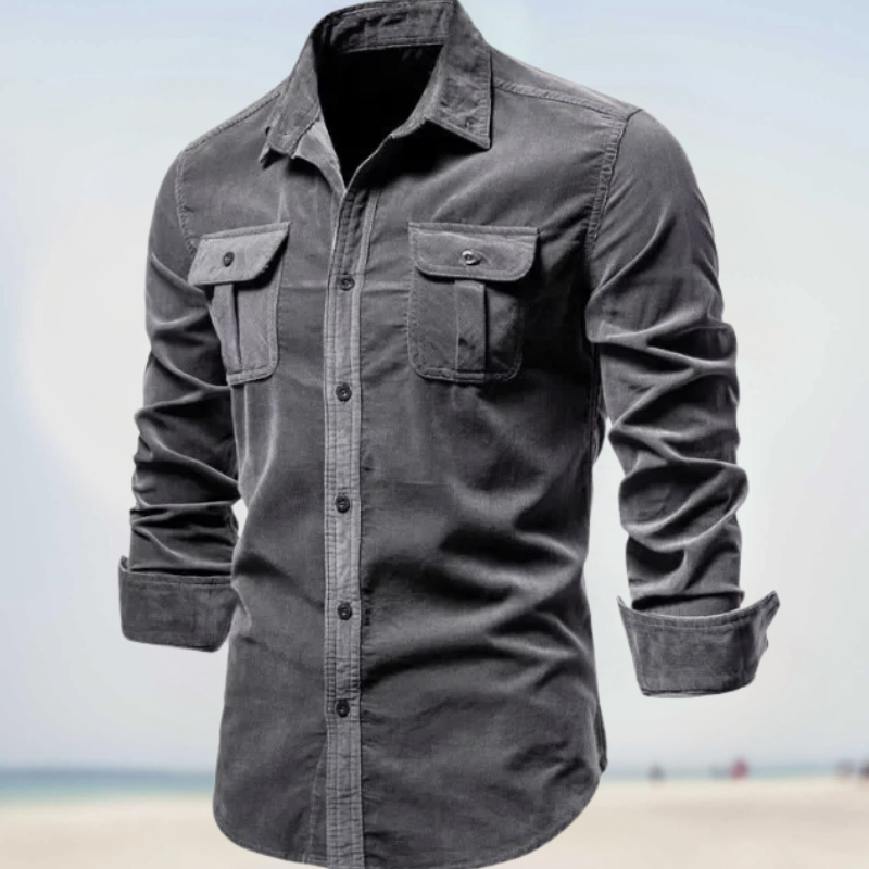 Levi | Corduroy Button-Up Shirt for Men - Image 3