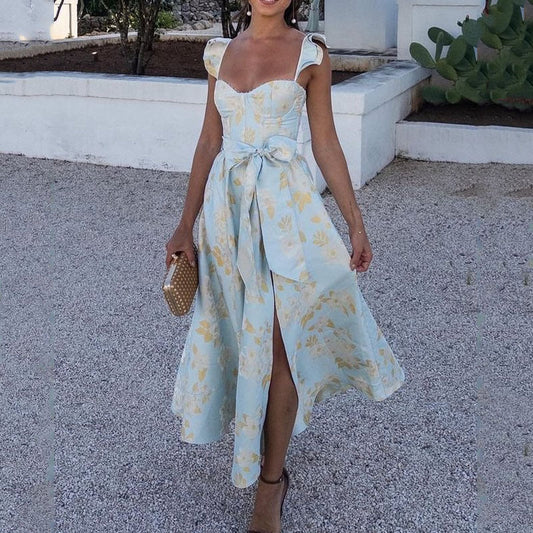 Christina | Romantic Floral Midi Dress - Image 1