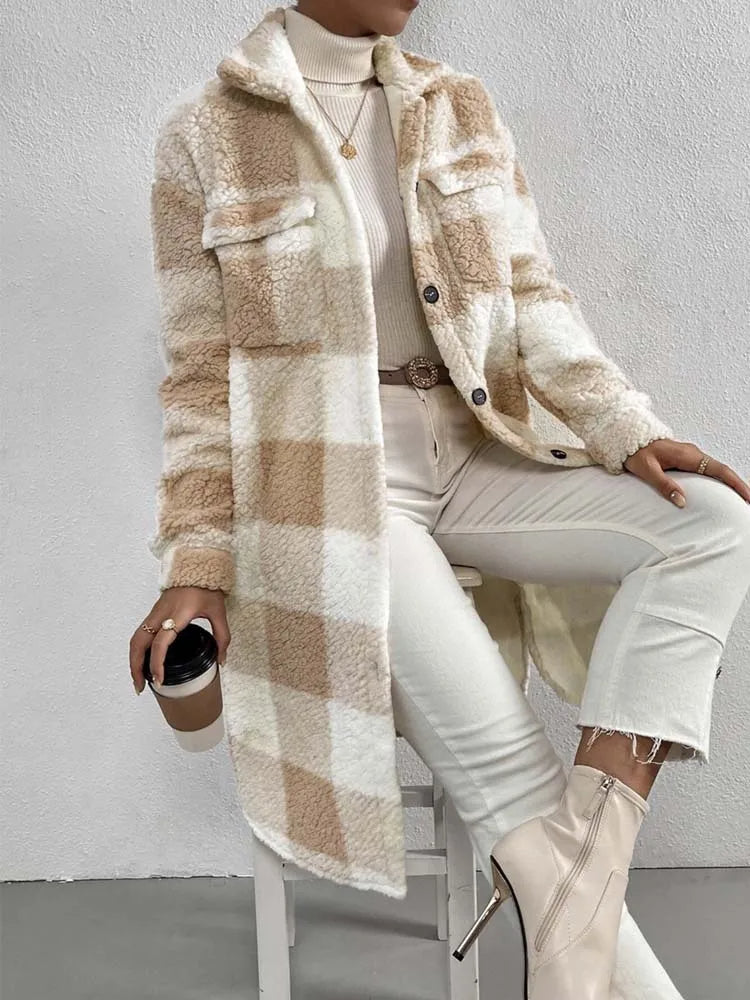 Maureen | Women's Oversized Button-Down Coat - Image 4
