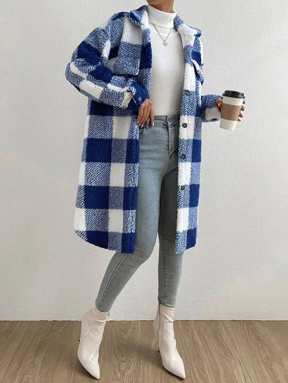 Maureen | Women's Oversized Button-Down Coat - Image 3