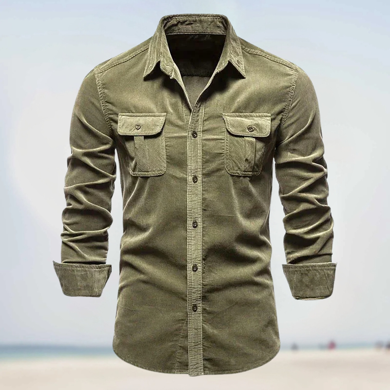 Levi | Corduroy Button-Up Shirt for Men - Image 4