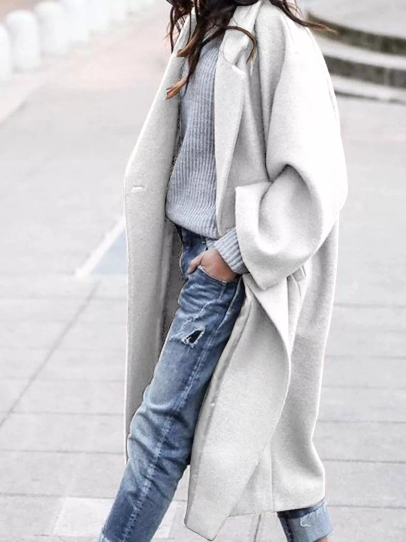 Charlotte | Women's Oversized Long Coat - Image 11