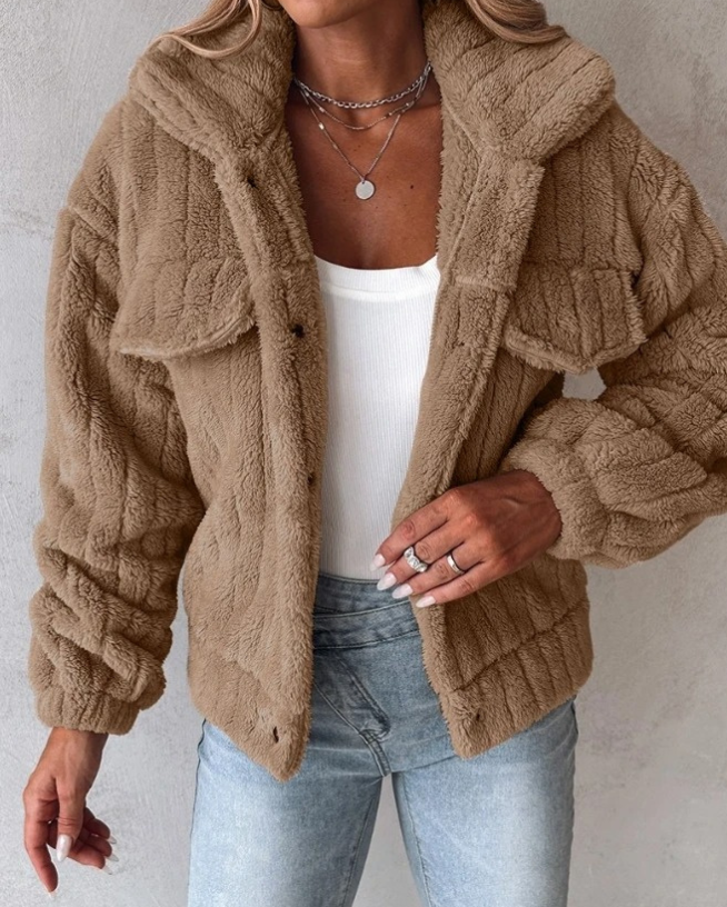 Ivy | Women's Button-Down Fleece Jacket - Image 4