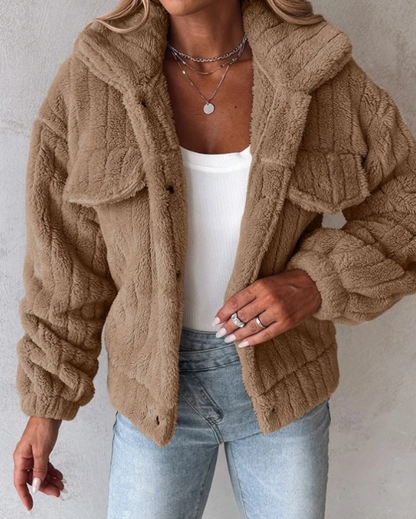 Ivy | Women's Button-Down Fleece Jacket - Image 4