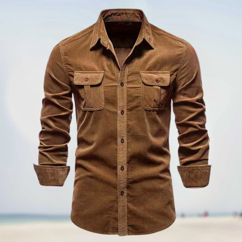 Levi | Corduroy Button-Up Shirt for Men - Image 5